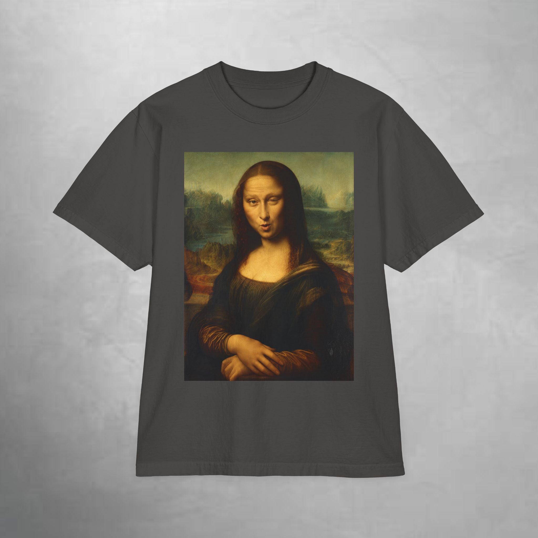 Mona Lisa Drop-Shoulder Tee