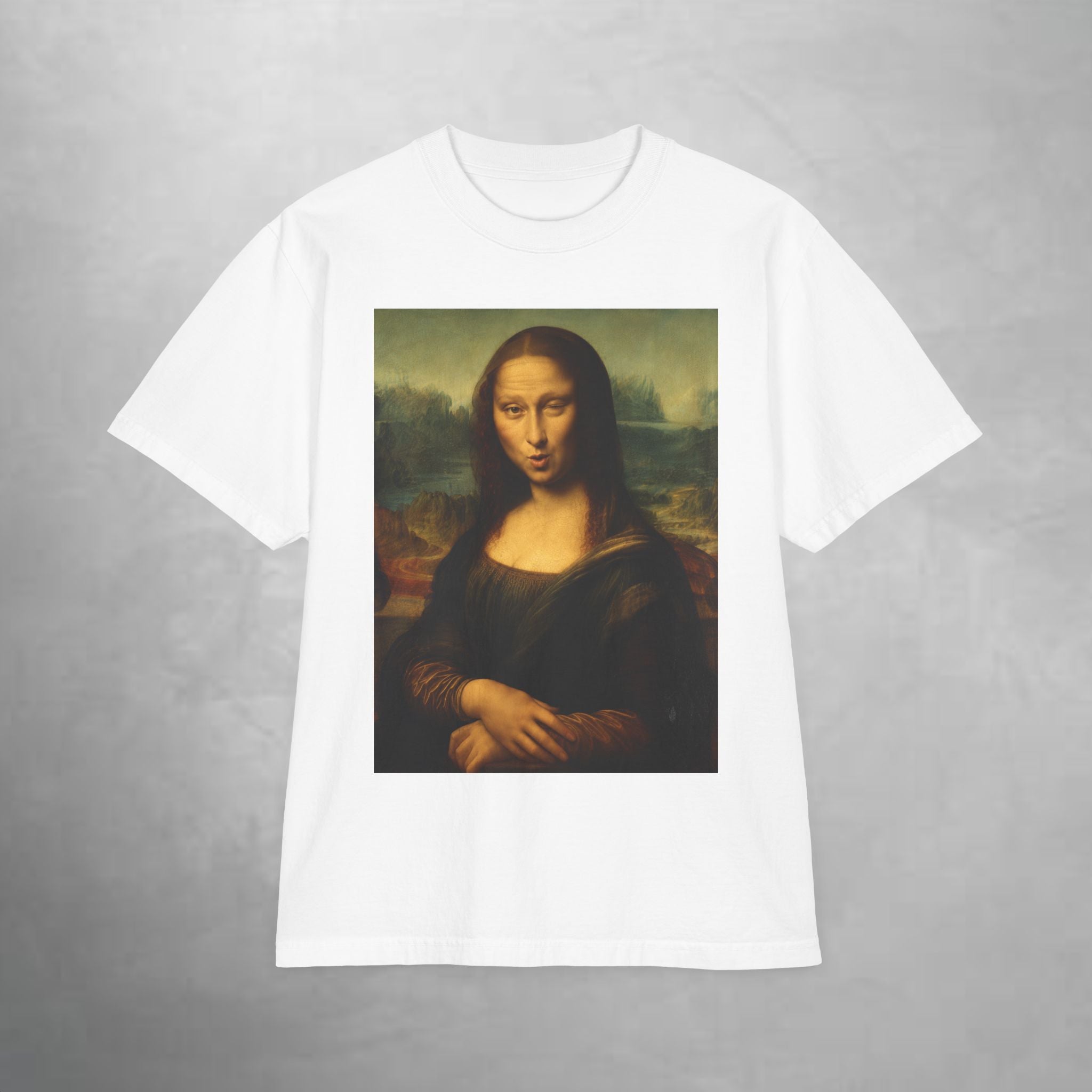 Mona Lisa Drop-Shoulder Tee
