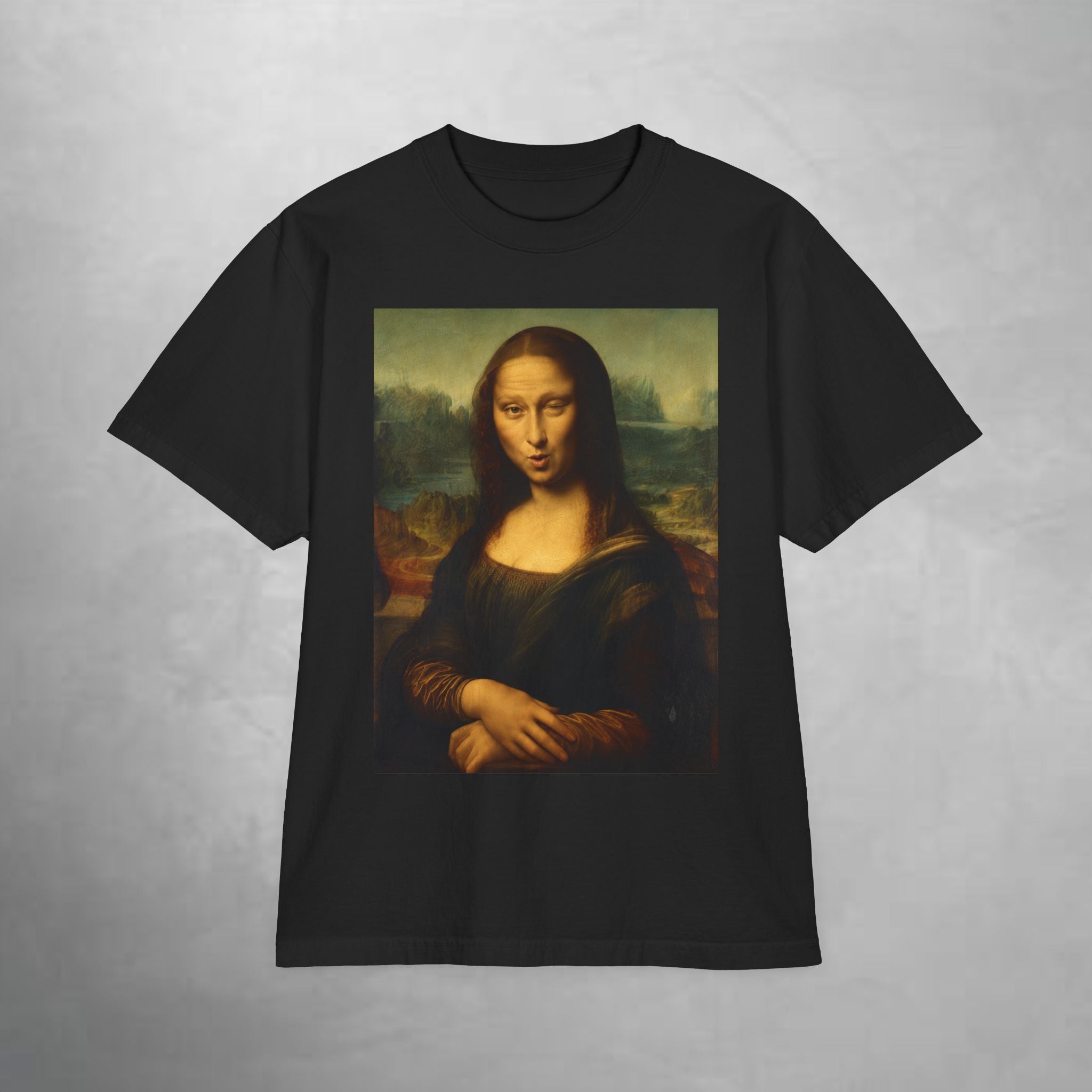 Mona Lisa Drop-Shoulder Tee