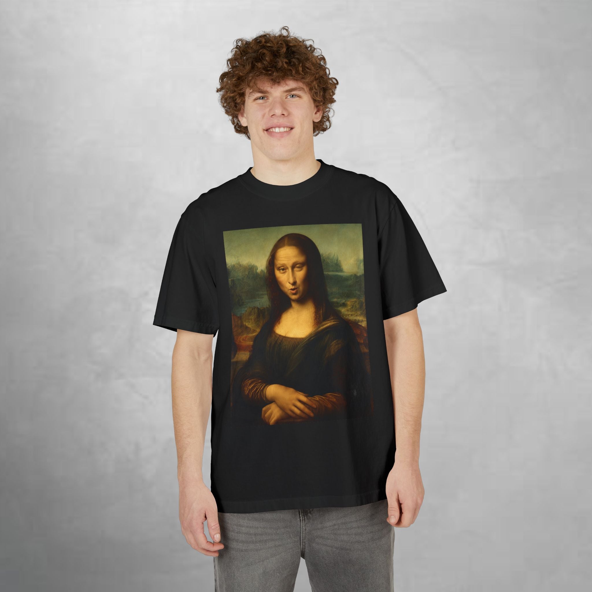 Mona Lisa Drop-Shoulder Tee