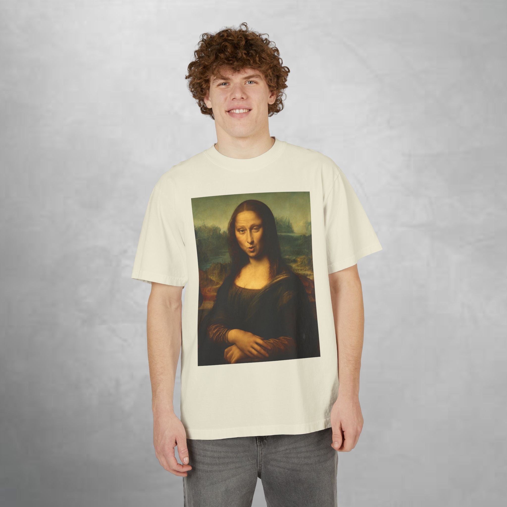 Mona Lisa Drop-Shoulder Tee